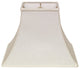12" White Premium Square Bell Slanted Linen Lampshade