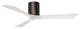 Matthews Fan, Irene-3H Ceiling Fan, Brushed Bronze, 52-Inch, Matte White