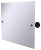 Frameless Landscape Tilt Mirror with Beveled Edge, Antique Bronze