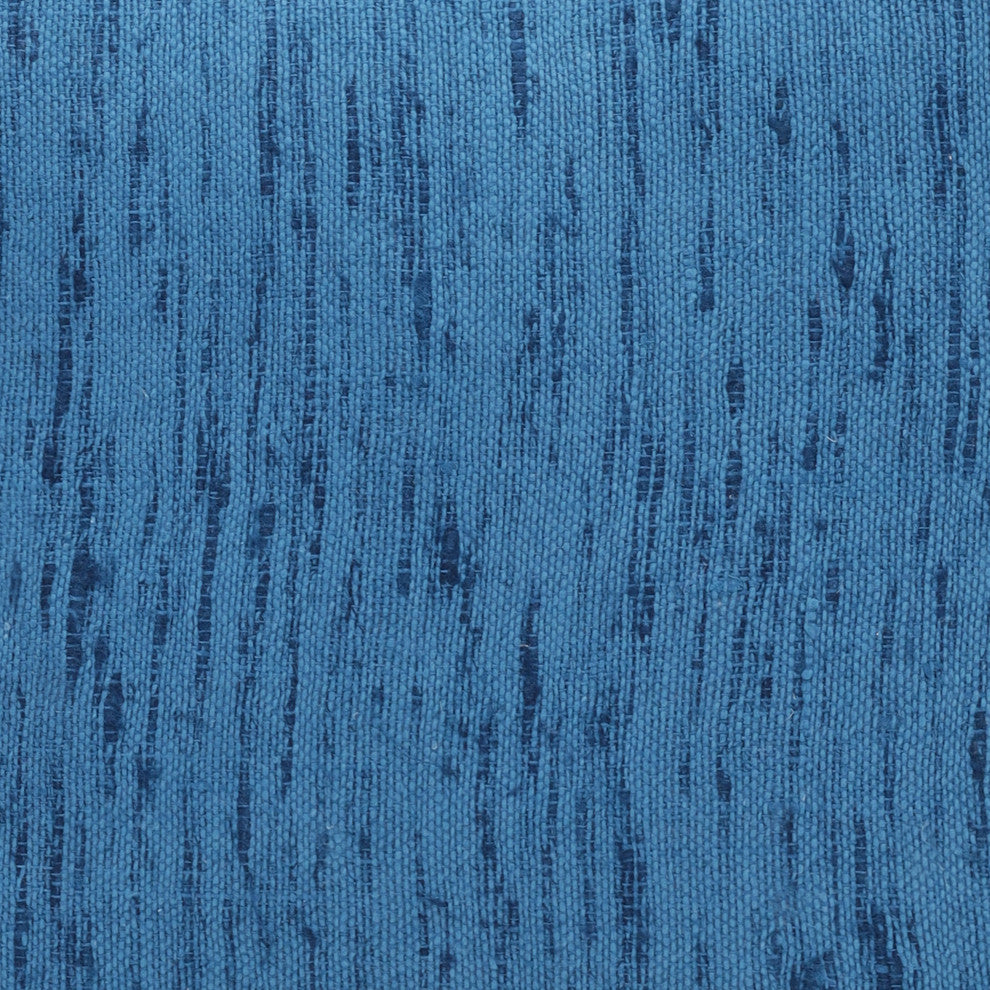 Stacy Garcia Blue Linen Handmade Throw Pillow