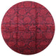 Ahgly Company Indoor Round Mid-Century Modern Area Rugs, 8' Round
