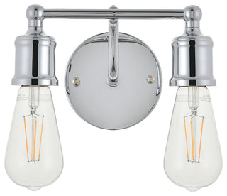 Chrome Finish 2-Light Wall Sconce