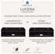 Lucera Wall Mount Double Undermount Sink Bathroom Cabinet, Gray, 72"