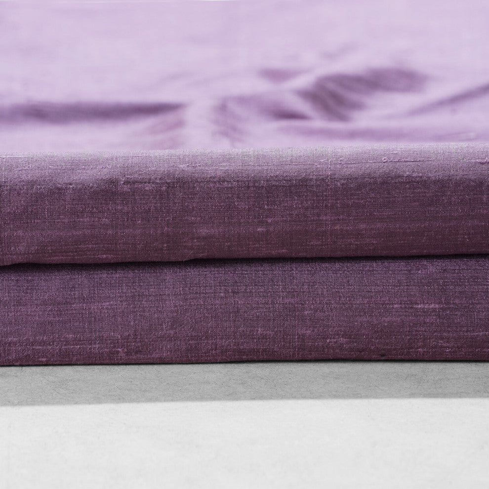 Prussian Plum Textured Dupioni Silk Fabric Sample, 4Wx4L