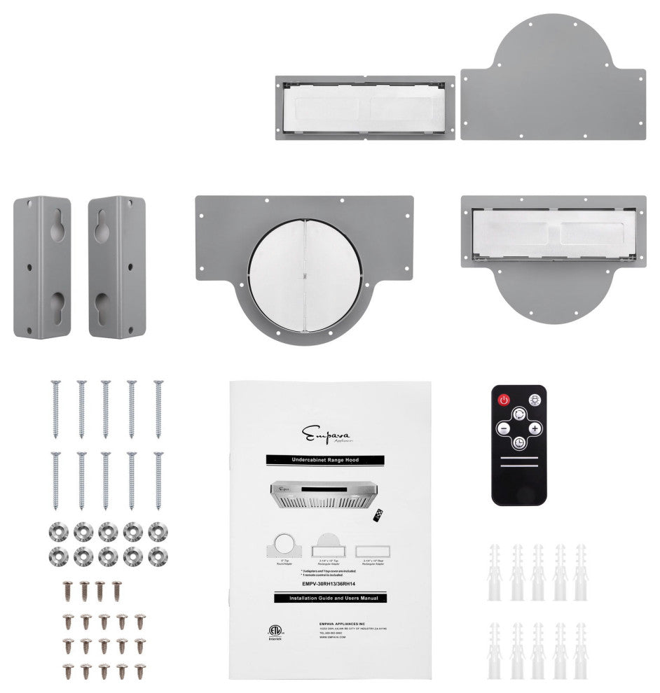 36 In. 500 CFM Ducted Under Cabinet Range Hood With Soft Touch Controls