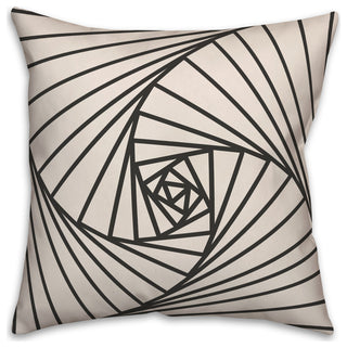 Spiral Lines  18x18 Spun Poly Pillow