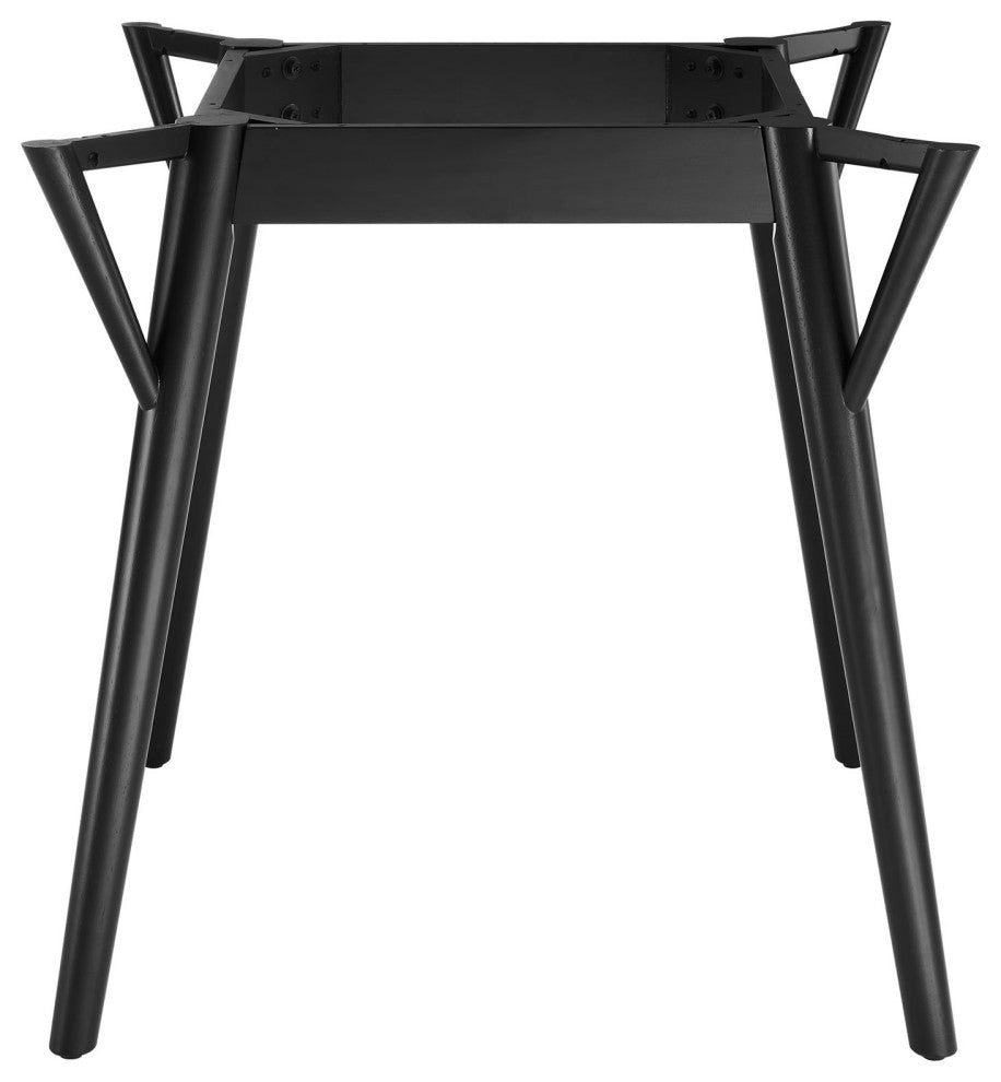 50" Dining Table, Round, White Black, Wood, Artificial Marble, Modern