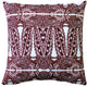 Pillow Decor - Partridge Stamp Marsala Throw Pillow 20x20