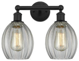 Innovations 616-2W-BK-G82 Eaton 2 Light 14.5" Bath Vanity Light, Matte Black