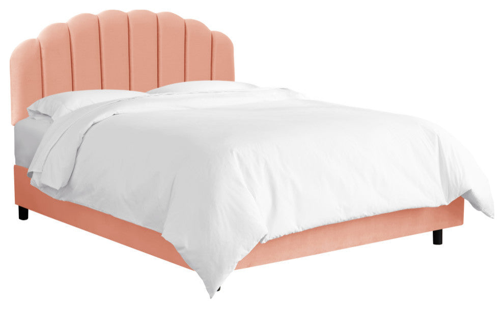 King Bed, Velvet Blush