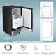 Costway Built-in Ice Maker Free-Standing/Under Counter 80lbs/Day w/ Light