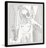 "NY Ice Cream" Framed Painting Print, 32"x32"