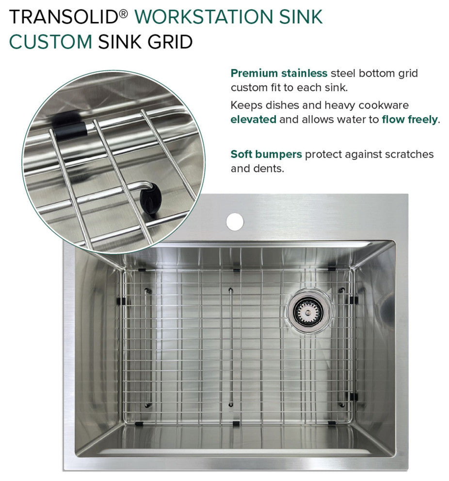 Transolid Kitchen Workstation, Ml2 Faucet Holes