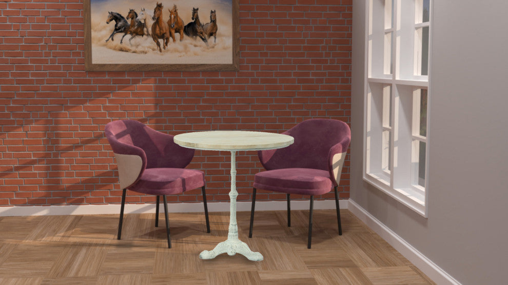 Velio Bistro Table, Whitewash