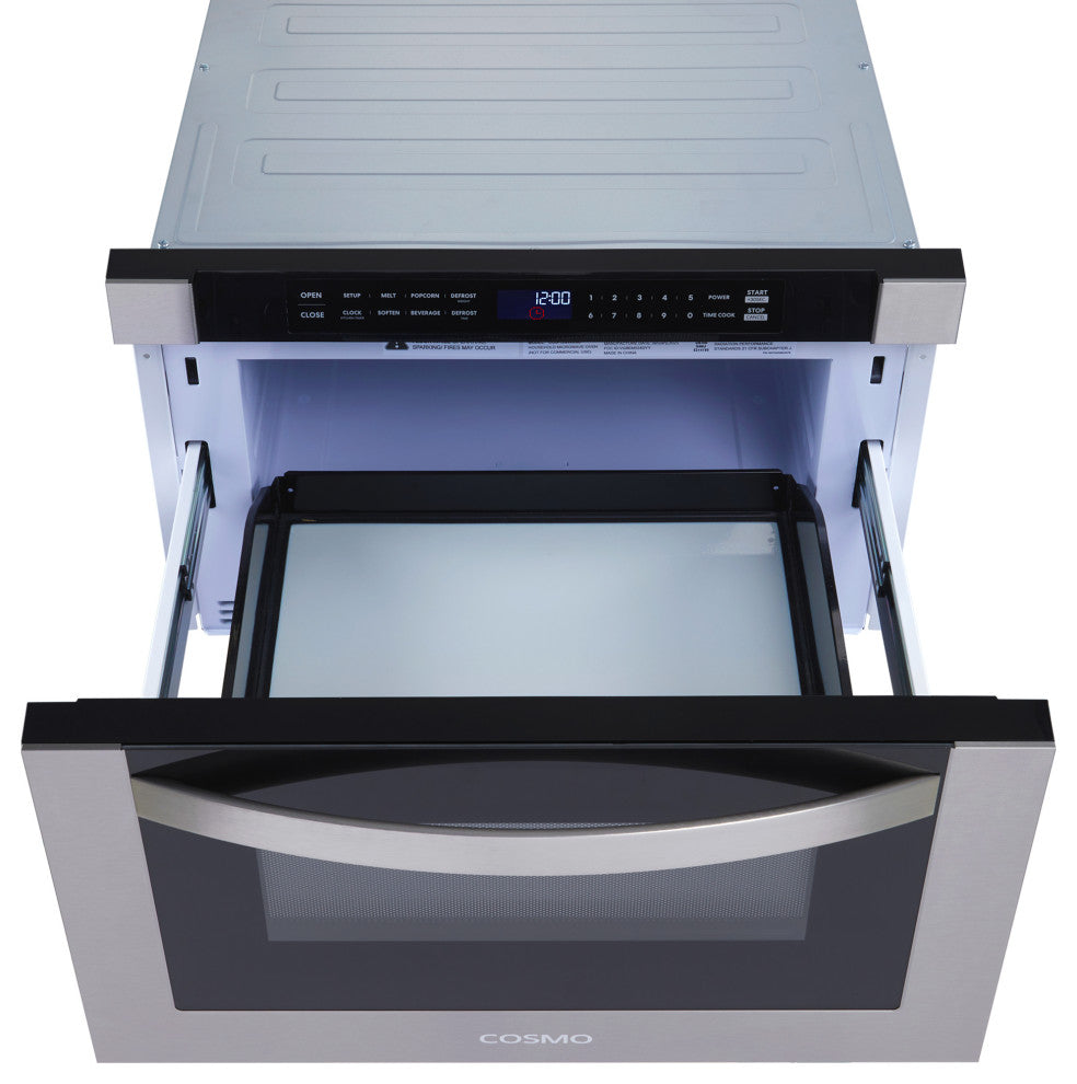 24" Built-in Microwave Drawer With Automatic Presets, Stainless Steel