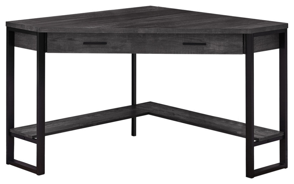 42" Black Corner Computer Desk