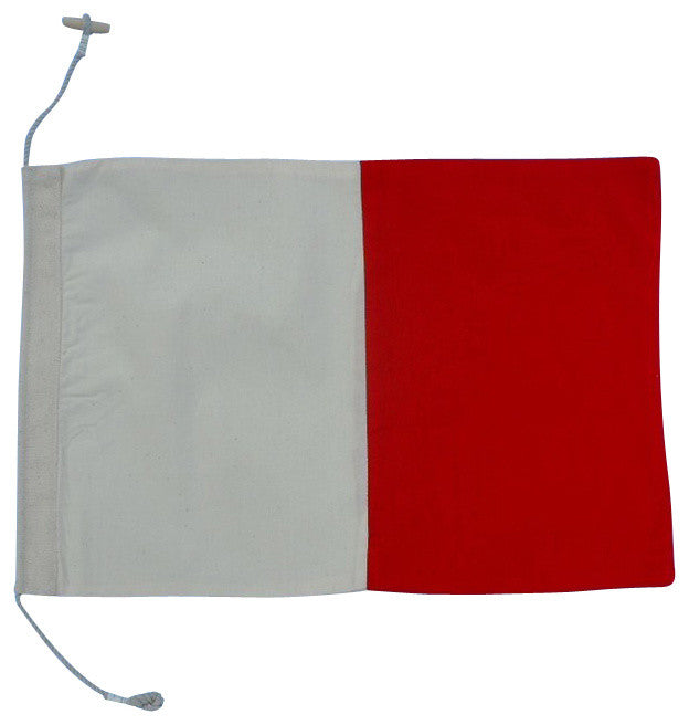 Letter H Cloth Nautical Alphabet Flag Decoration, 20''