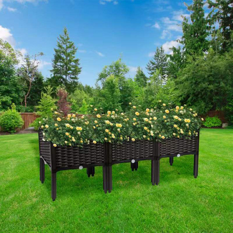 Rattan Planter With Legs