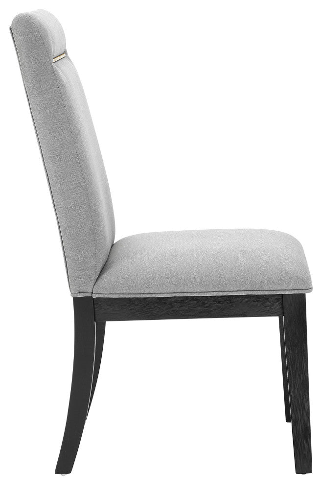Yves 9-Piece Dining Set, Grey, With 6 Chairs