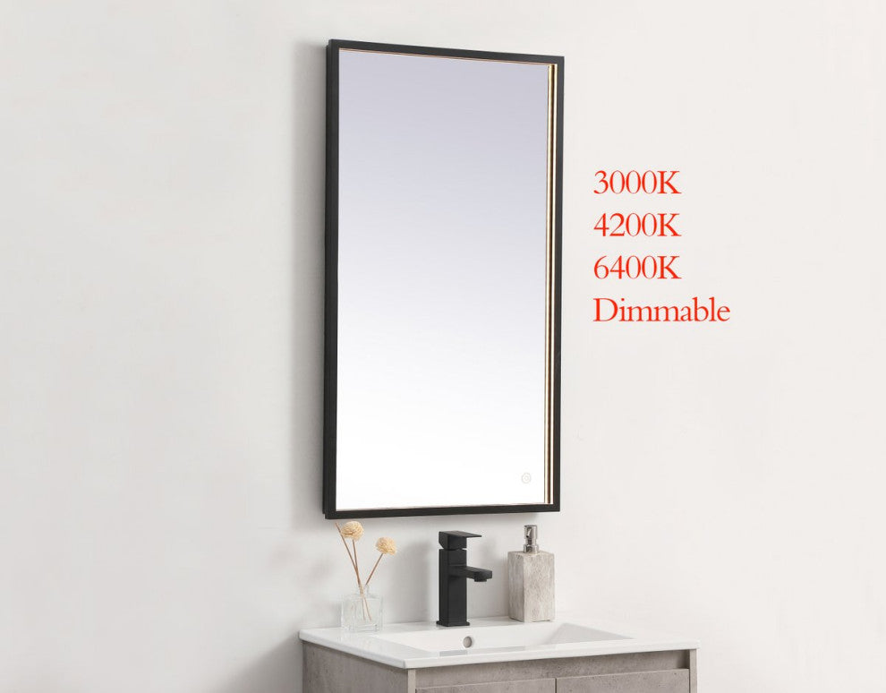 Modern Black Led Mirror