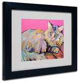 'Catatonic' Matted Framed Canvas Art by Pat Saunders-White