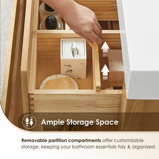 Cascadia Bathroom Vanity, Weathered Fir, 36", No Mirror