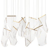 ET2 E24878-133 Rinkle 36"W LED Multi Light Linear Abstract - French Gold