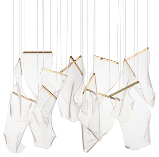 ET2 E24878-133 Rinkle 36"W LED Multi Light Linear Abstract - French Gold