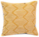 Tribal Cloth Wave Lines Mustard Pillow