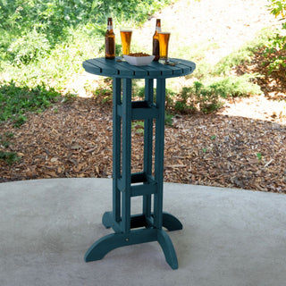 24" Diameter Bar Dining Table, Nantucket Blue