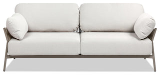 Jasper 73" Weaving Outdoor Patio Sofa, Wheat Beige