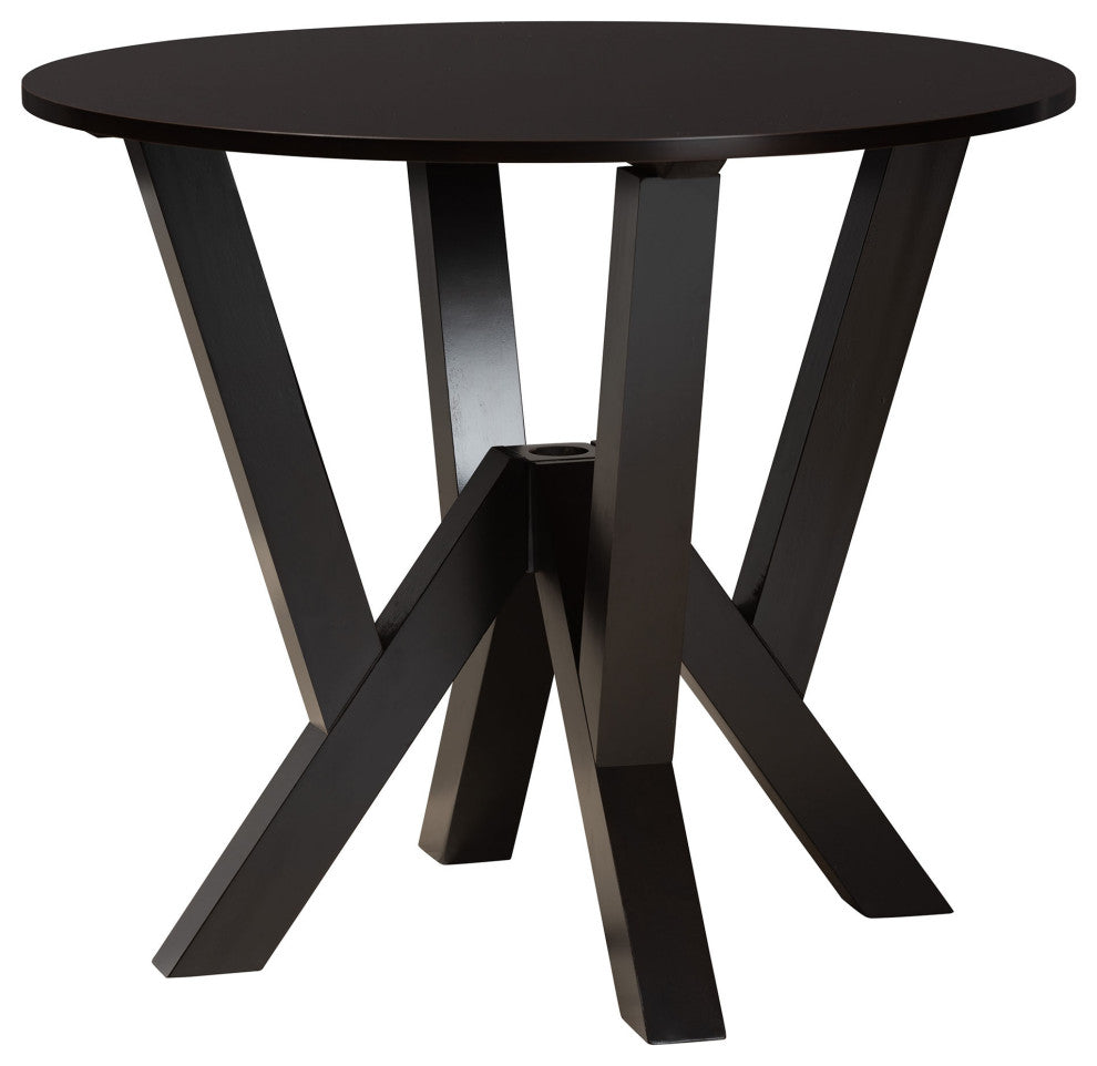 Nala 5-Piece Dining Set, Beige/Dark Brown