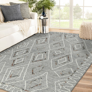 Berlin Tania Area Rug, Light Gray, 5' x 8', Geometric