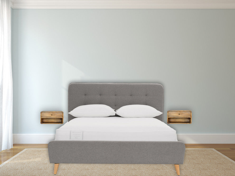 Floating Curve Open Slot Nightsand