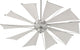 Mykonos 60" Ceiling Fan, Satin Nickel