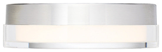 Pi 9" LED Round Flush Mount 3500K, Stainless Steel