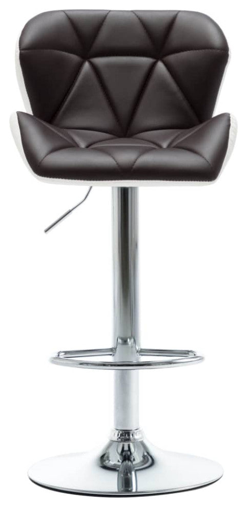 vidaXL Bar Stool Brown Faux Leather