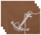 18"x14" Anchored, Geometric Print Placemat, Taupe And Beige, Set of 4