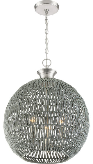 Quoizel QF4034 Casablanca 3 Light 18"W Cage Pendant - Palladian Bronze