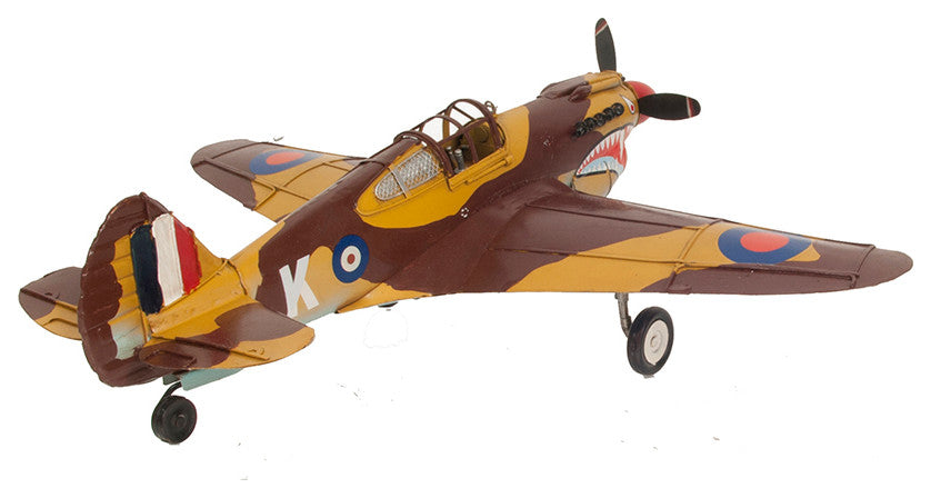 1941 Curtiss Hawk 81A Metal Handmade Scaled Model Metal scale model Airplane