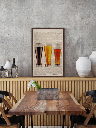 "Lager Styles" Framed Painting Print, 12"x18"