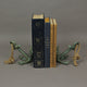 Set of 2 Verdigris Cast Iron Ship Anchor Bookends Nautical Home Decor Sculpture