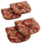 19" U-Shaped Outdoor Tufted Chair Cushions, Set of 4, Lisbon