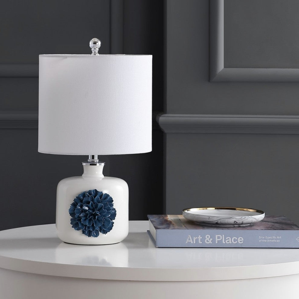 Safavieh Olinda Table Lamp White/Blue