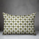 Green Flower Pattern Throw Pillow
