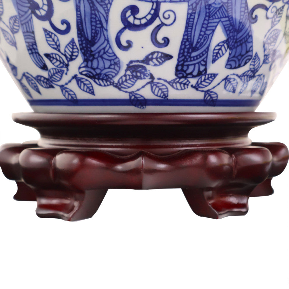 Oriental Onion Shaped Vase Stand, 6