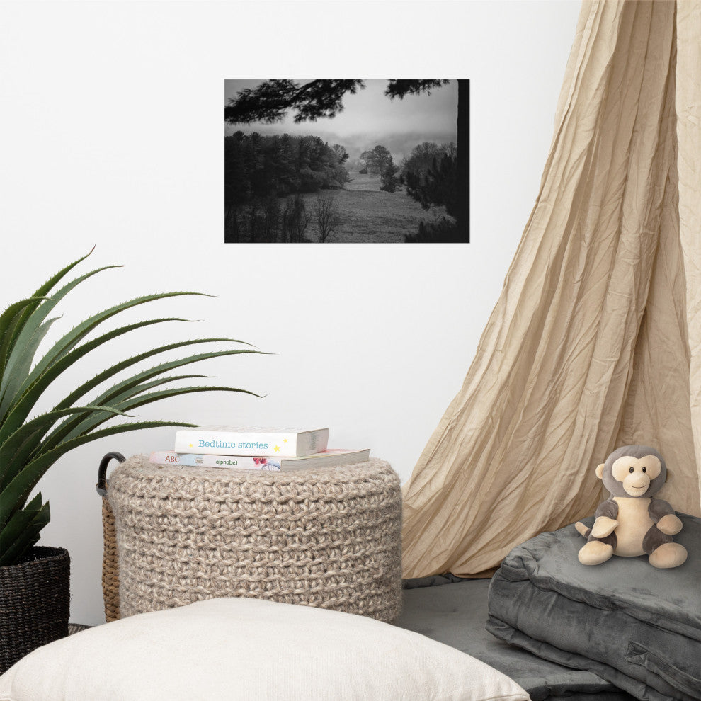 Mist of Valley Forge Landscape Photo Rural Unframed Wall Art Print, 12" X 18"