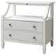 Drawer Nightstand With Built-In Outlets, Set of 2, White