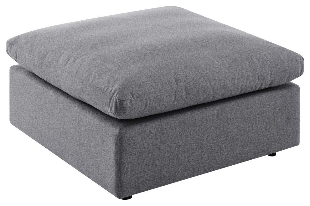 Commix Sunbrella Outdoor Patio Ottoman Gray