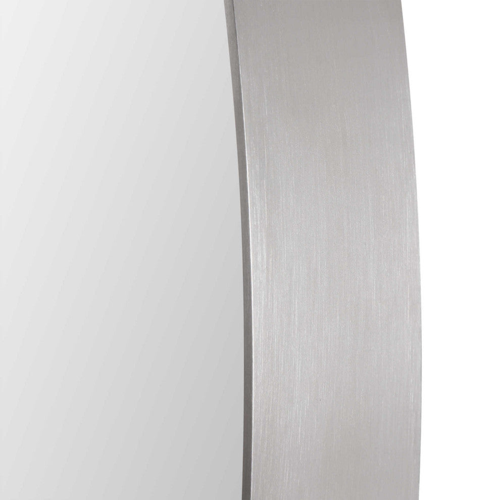 Uttermost 0935 Pursley 20" W x 30" H Oval Framed Bathroom Mirror - Plated